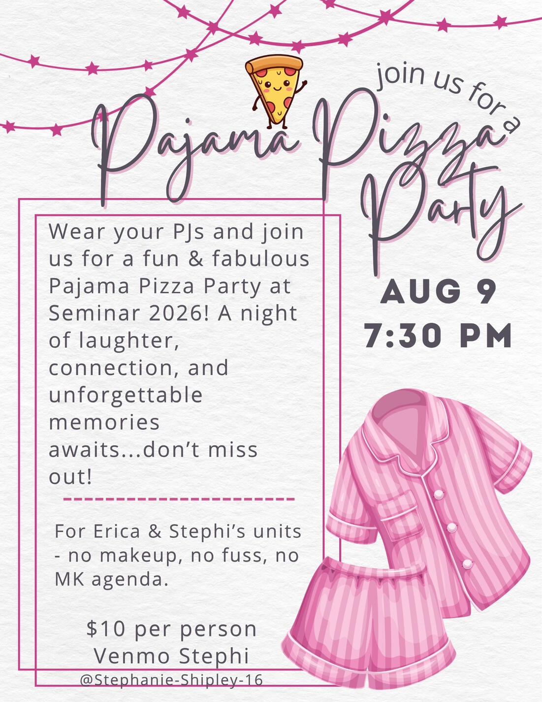 PJ Pizza Party